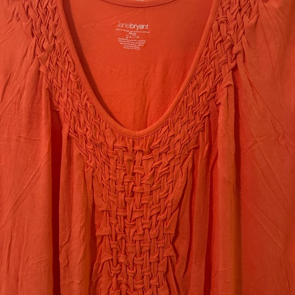 Lane Bryant Vibrant Orange Blouse